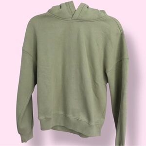 NWT Abercrombie & Fitch Green Cropped Hoodie Women’s Small Relaxed Fit
